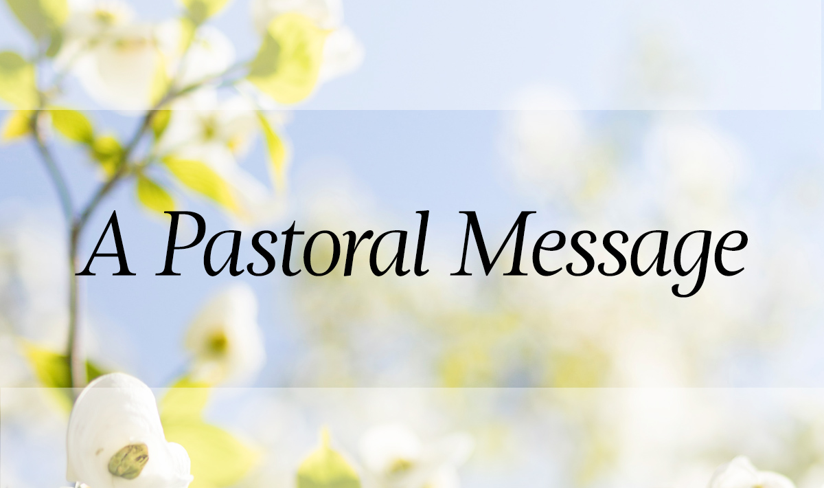 Pastoral Letter To The Church - Evangelical Lutheran Church In Canada